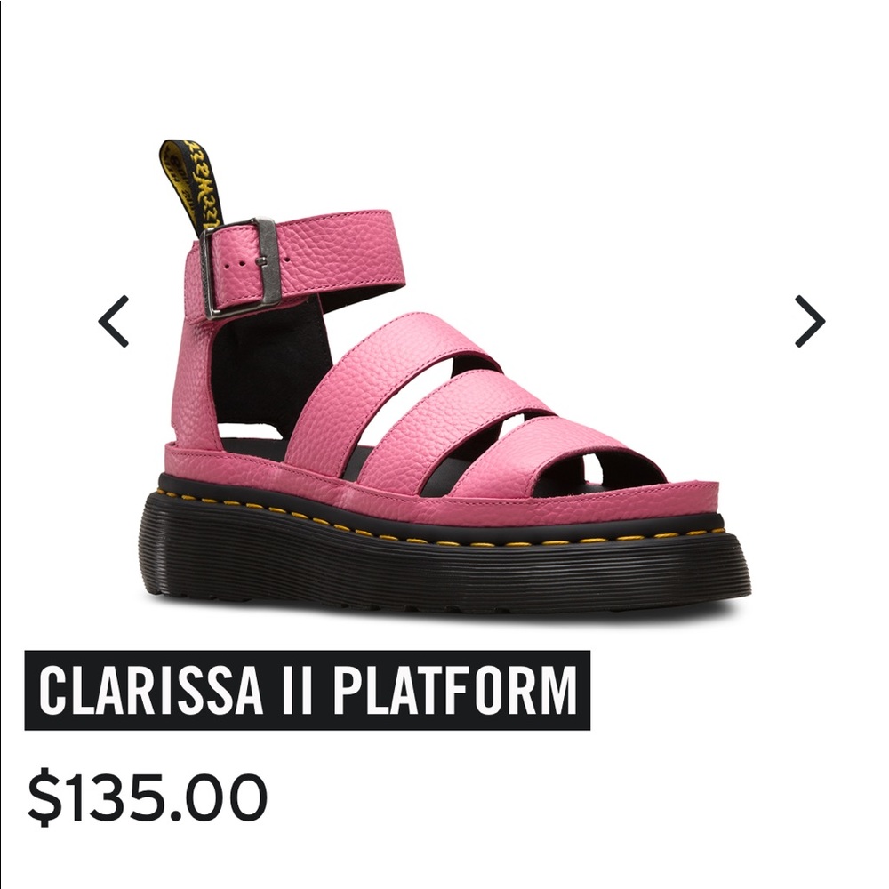 DOC MARTEN PINK CLARISSA III QUAD SANDALS